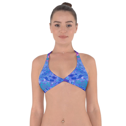 purple pour 2 Halter Neck Bikini Top