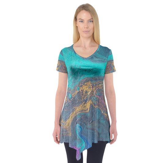 Surreal Short Sleeve Tunic