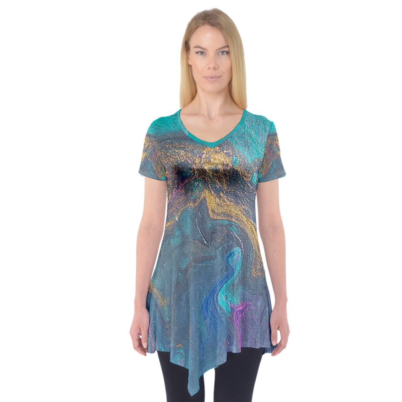 Surreal Short Sleeve Tunic